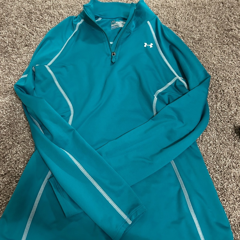 Under Armour Turquoise Quarter Zip Pullover